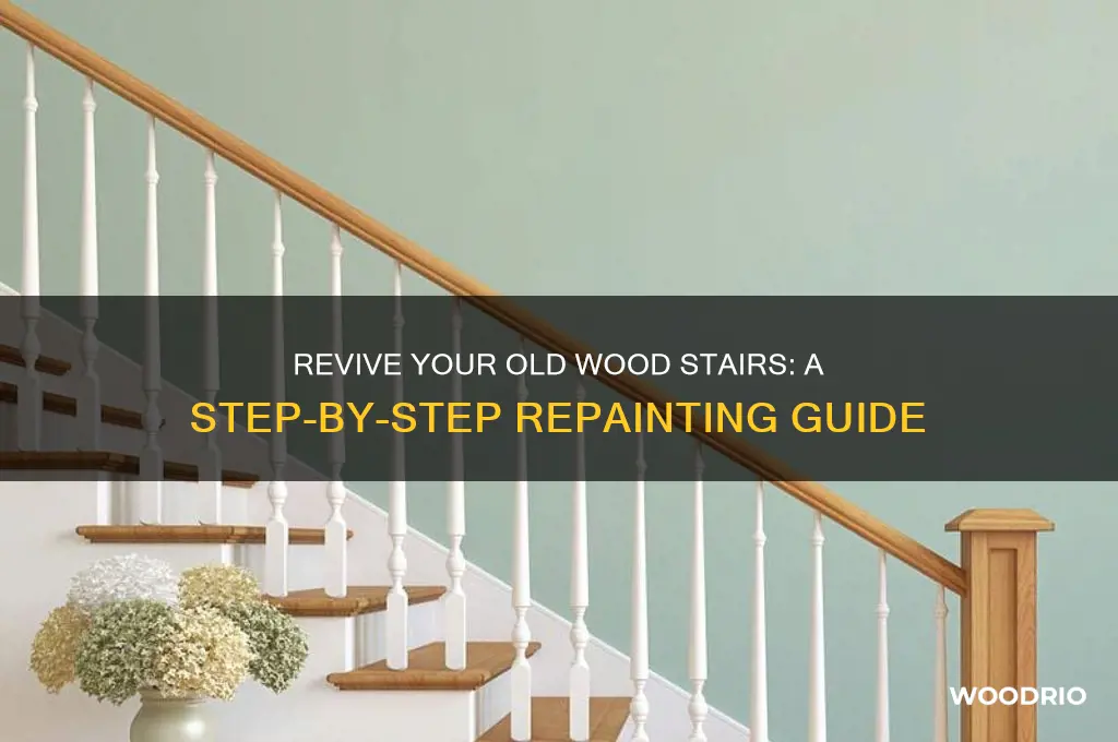 how to repaint my old wood steairs