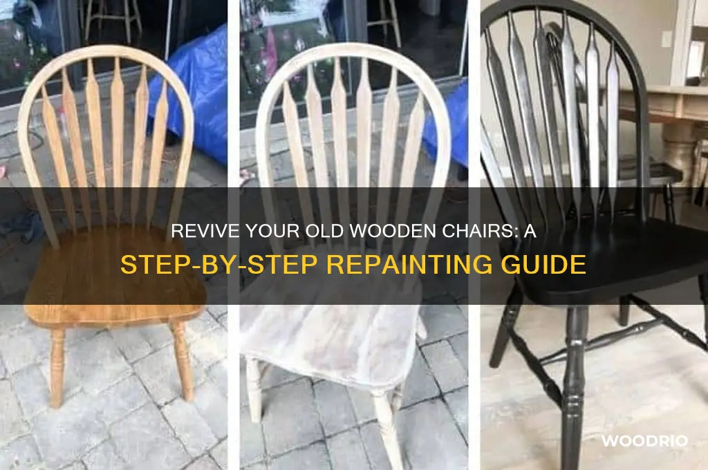 how to repaint old wooden chairs