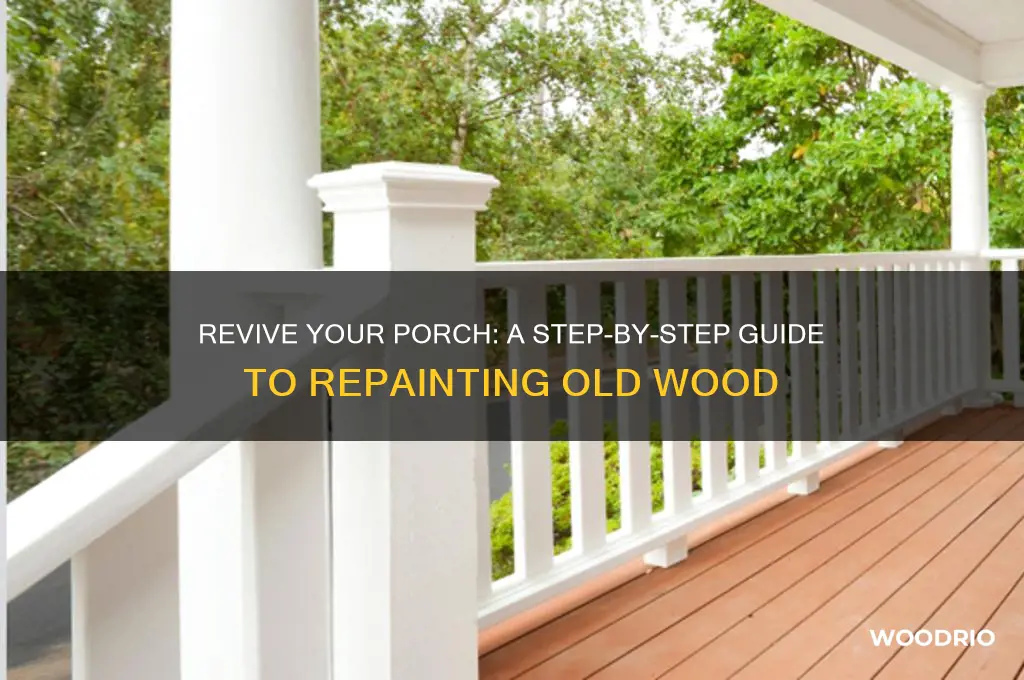 how to repaint old wooden porch