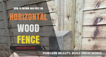 DIY Guide: Fixing a 4x4 Post on Your Horizontal Wood Fence
