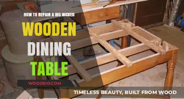 Fixing Deep Nicks: A Guide to Repairing Wooden Dining Tables