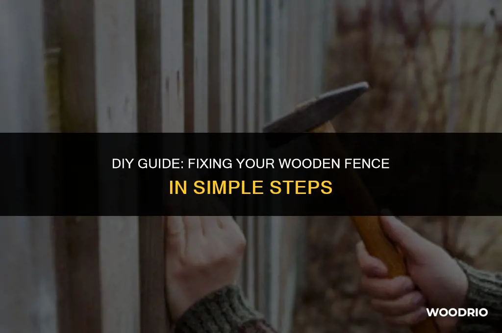 how to repair a broken wooden fence