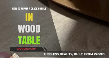 Fixing Wood Table Crack Bubbles: A Step-by-Step Repair Guide