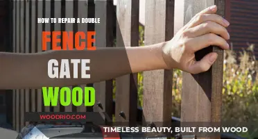 DIY Guide: Restoring Your Double Wooden Fence Gate to Perfection