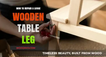 Fixing a Wobbly Table: Easy Steps to Repair Loose Wooden Legs