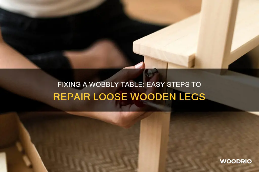 how to repair a loose wooden table leg