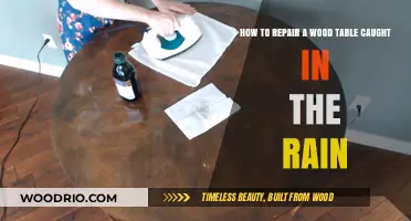 Reviving Rain-Damaged Wood Tables: A Step-by-Step Repair Guide