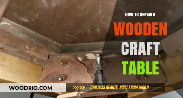Revive Your Wooden Craft Table: Easy DIY Repair Guide