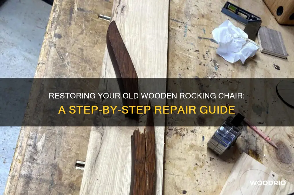 how to repair an old wooden rocking chair