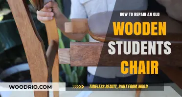 Revive Your Vintage Wooden Student Chair: A Step-by-Step Repair Guide