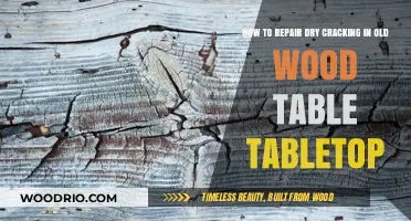 Revive Your Table: Repairing Dry Cracks in Old Wood Tabletops