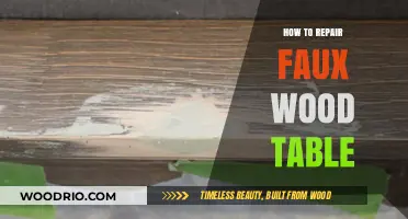 Easy DIY Guide to Repairing Your Faux Wood Table