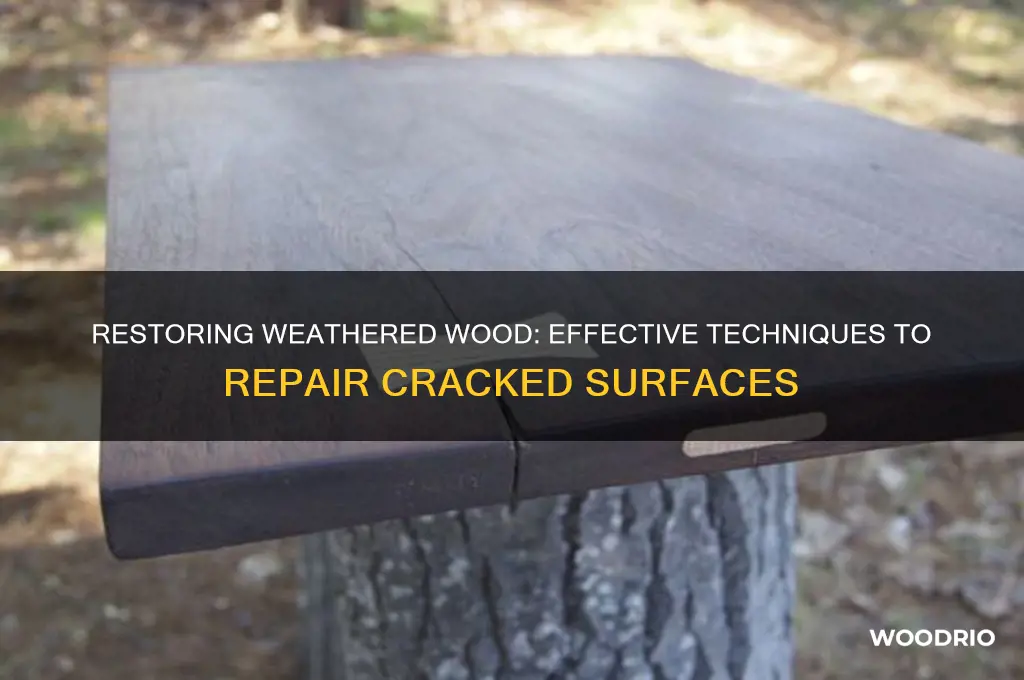 how to repair old craked weatherd wood