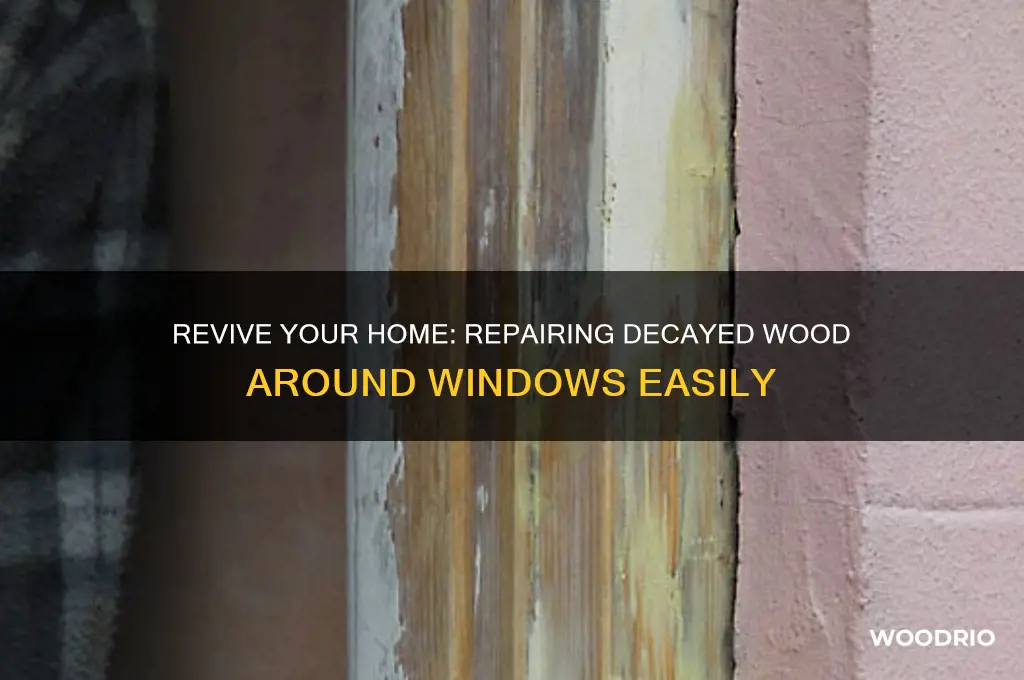 how to repair old decayed wood around windows