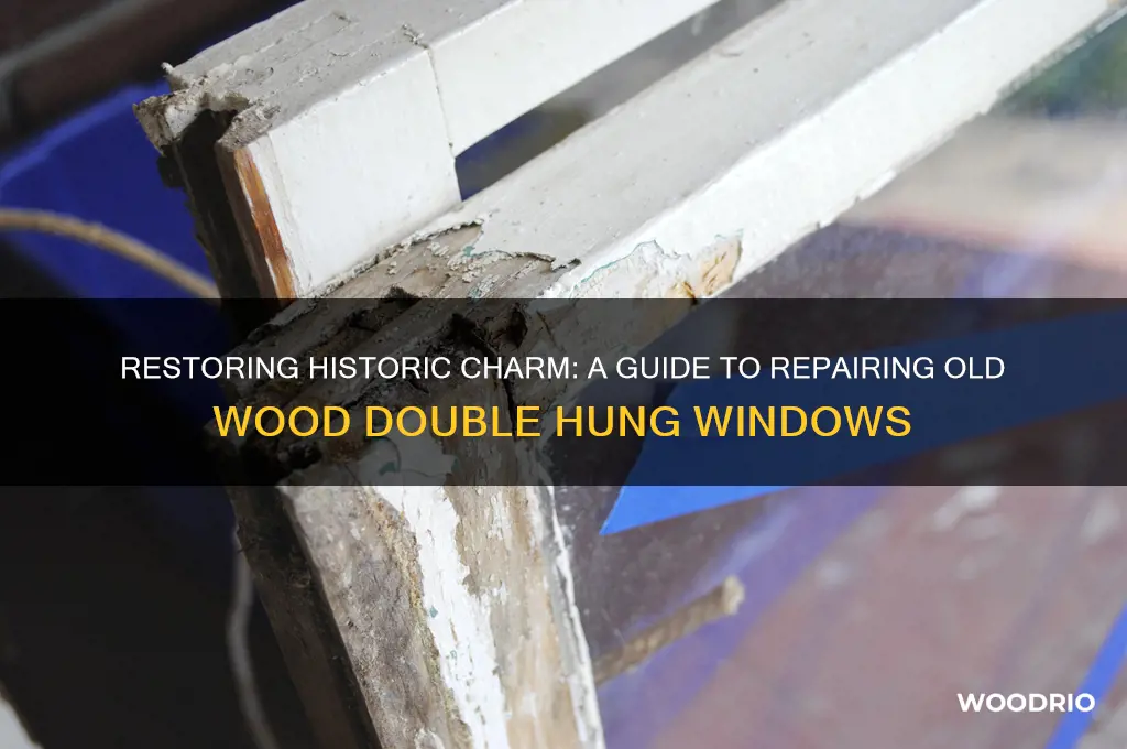 how to repair old wood double hung windows