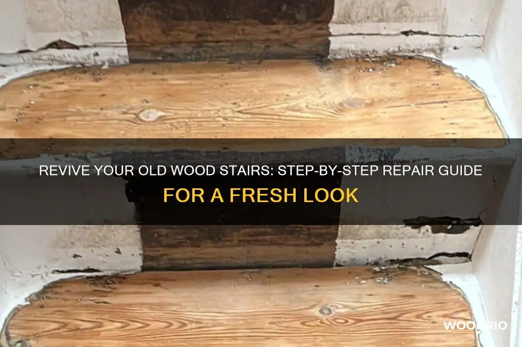 how to repair old wood stairs