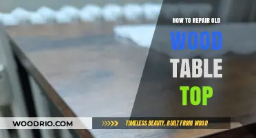Revive Your Vintage Table: A Guide to Repairing Old Wood Tops
