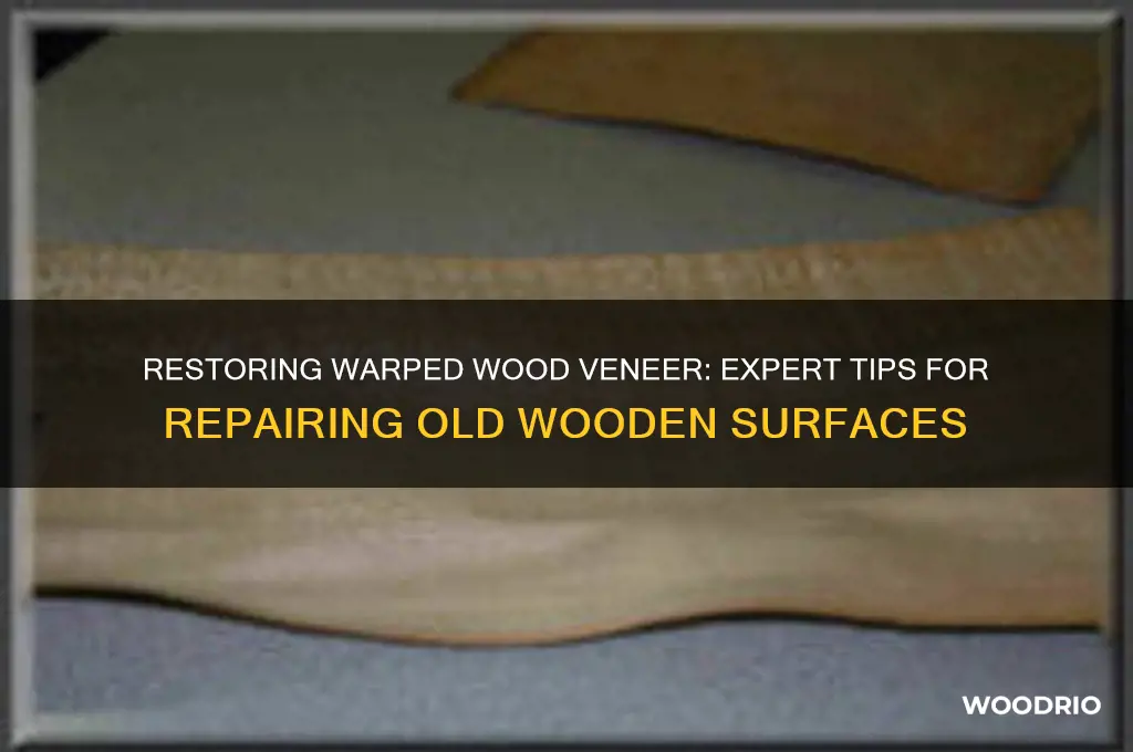 how to repair old wood warped wood veneer