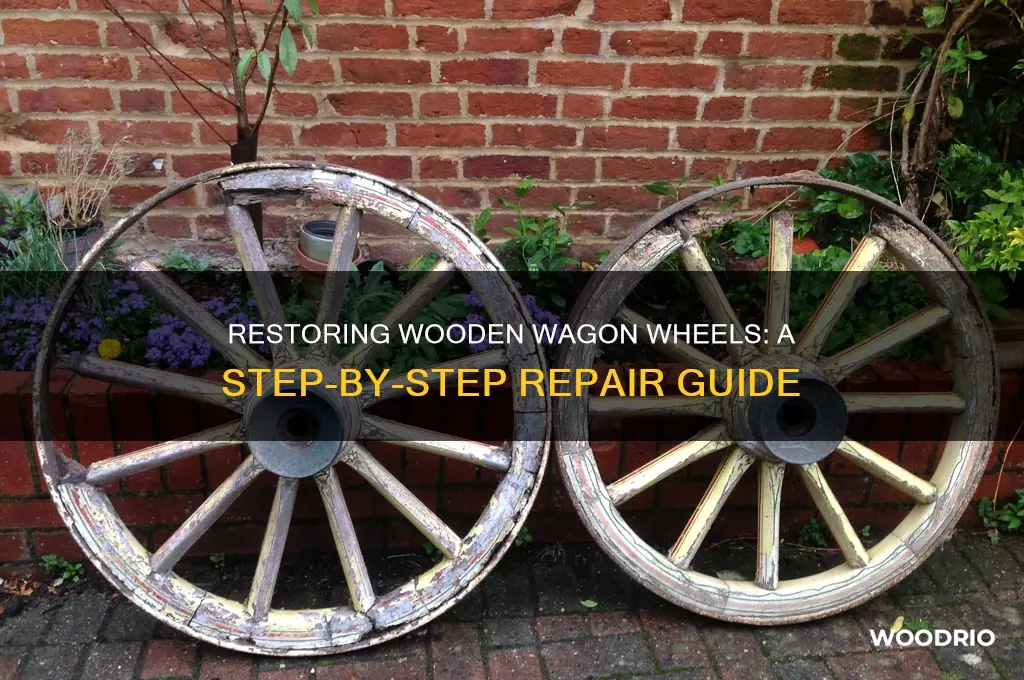 how to repair old wooden wagon wheels