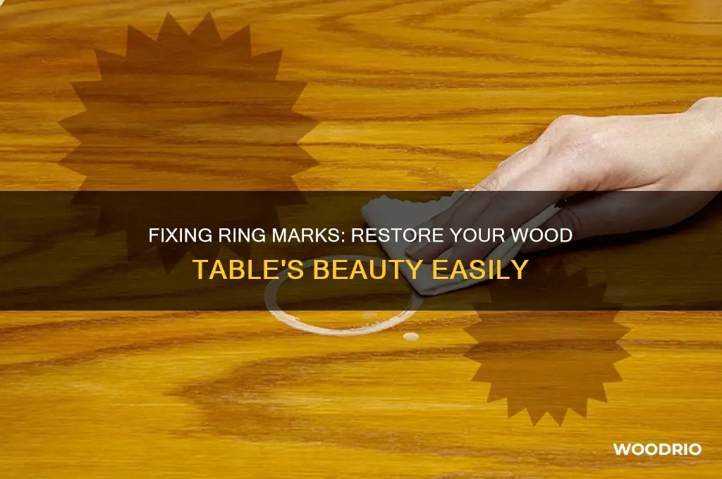 how to repair ring damage on wood table