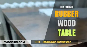 Easy DIY Guide to Repairing Your Rubber Wood Table