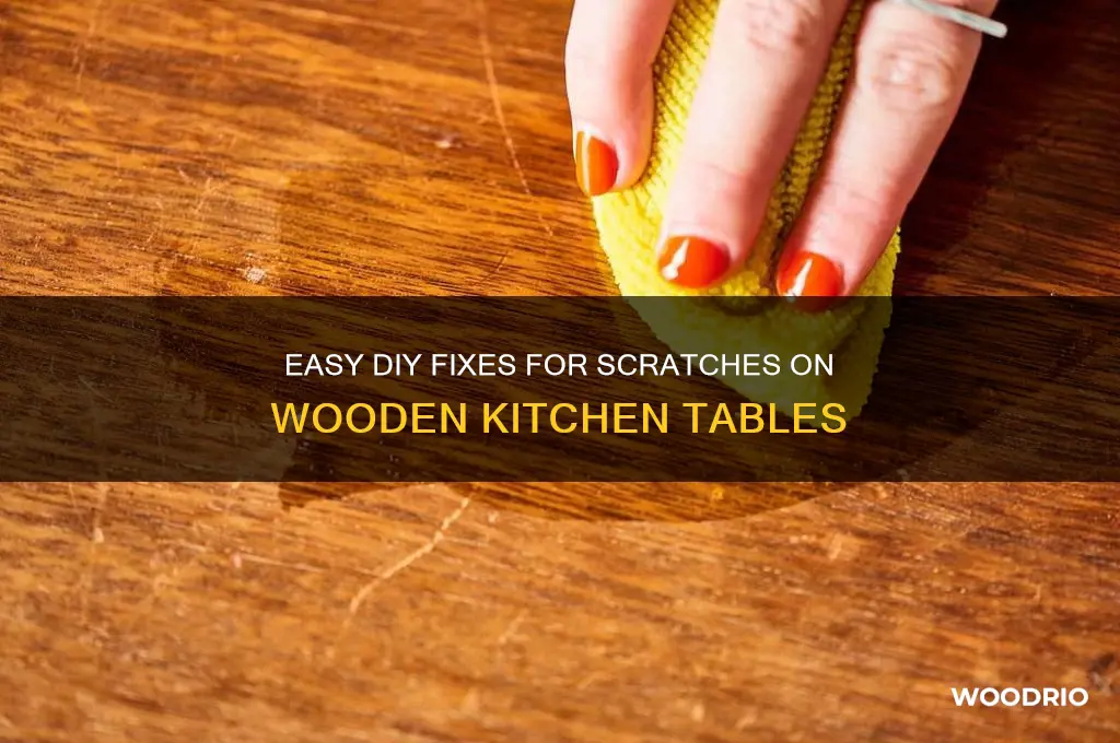 how to repair scraches on wooden kitchen tables