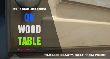Repairing Steam Damage on Wood Tables: A Step-by-Step Restoration Guide