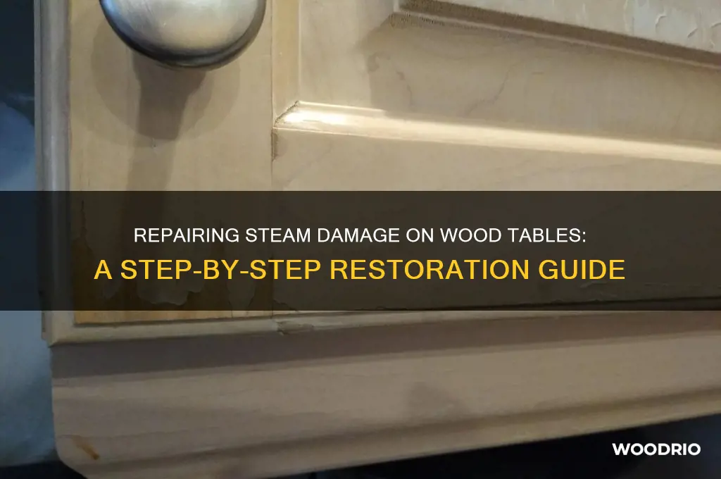 how to repair steam damage on wood table