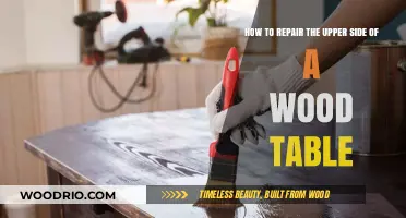 Restoring Your Wood Table: A Guide to Repairing the Upper Surface