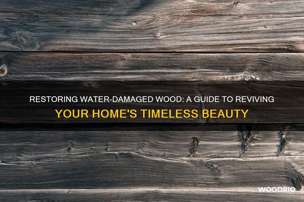 how to repair water damage to old wood in home
