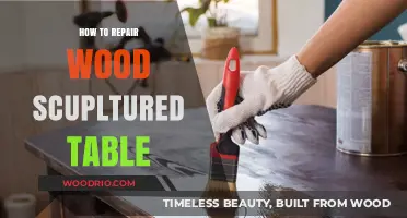 Restoring Beauty: A Guide to Repairing Your Wood Sculpted Table