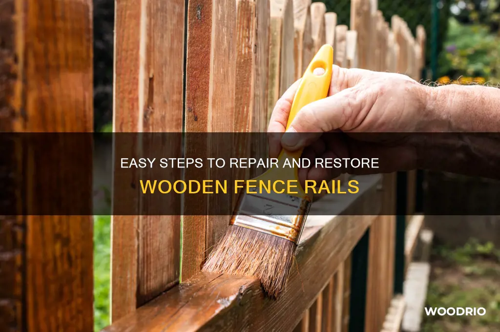how to repair wooden fence rails