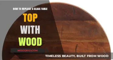 Transform Your Table: Replace Glass Top with Wood Easily