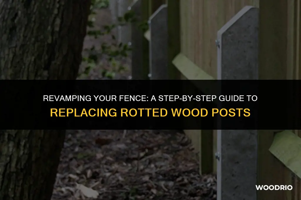 how to replace a rotted wood fence post