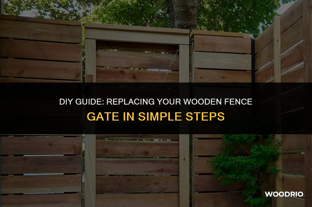 how to replace a wood fence gate
