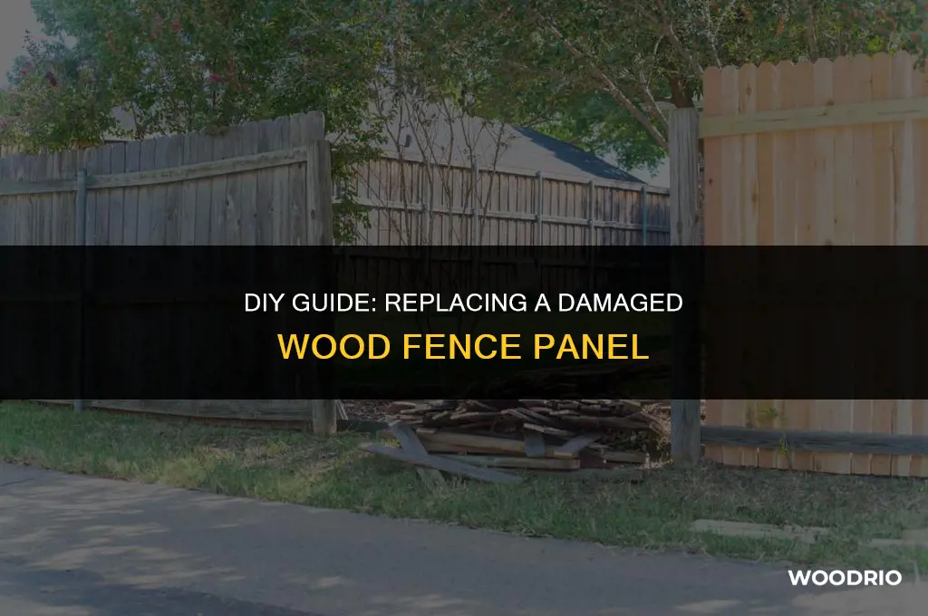 how to replace a wood fence panel