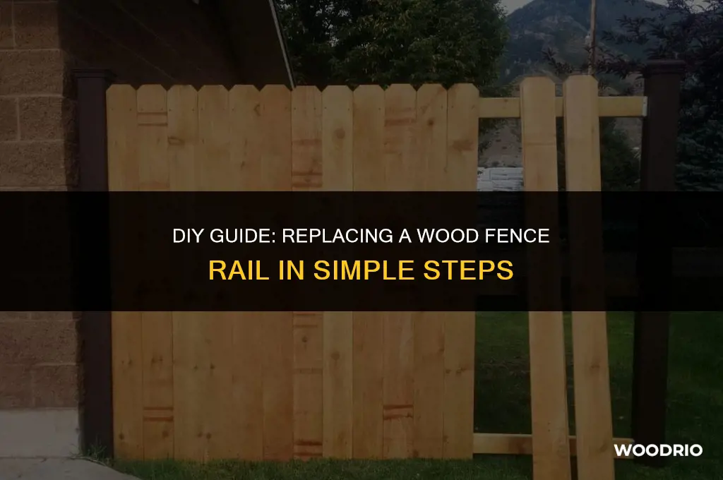 how to replace a wood fence rail
