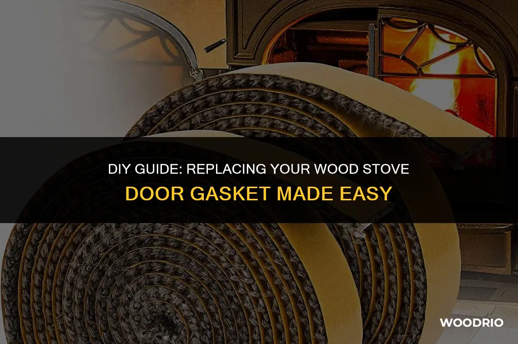 how to replace a wood stove door gasket