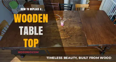 DIY Guide: Replacing a Wooden Table Top with Ease