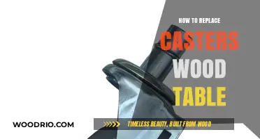 Easy DIY Guide: Replacing Casters on Your Wooden Table