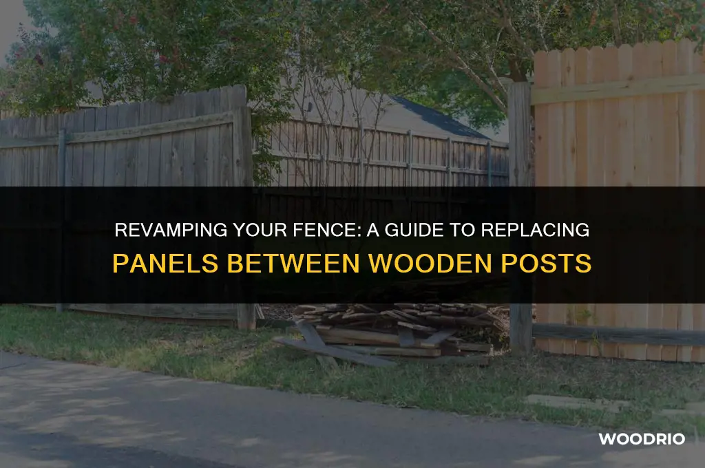 how to replace fence panels between wooden posts