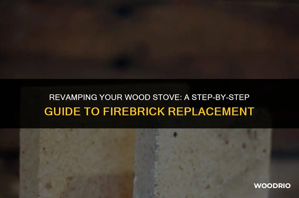 how to replace firebrick in a wood stove