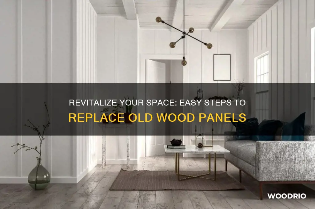 how to replace of cover old wood panels