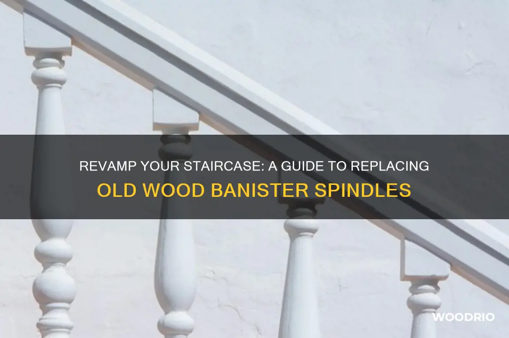 how to replace old wood banister spindles