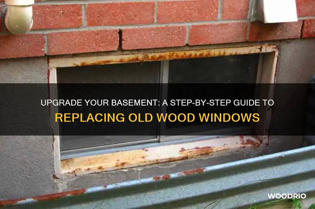 how to replace old wood basement windows