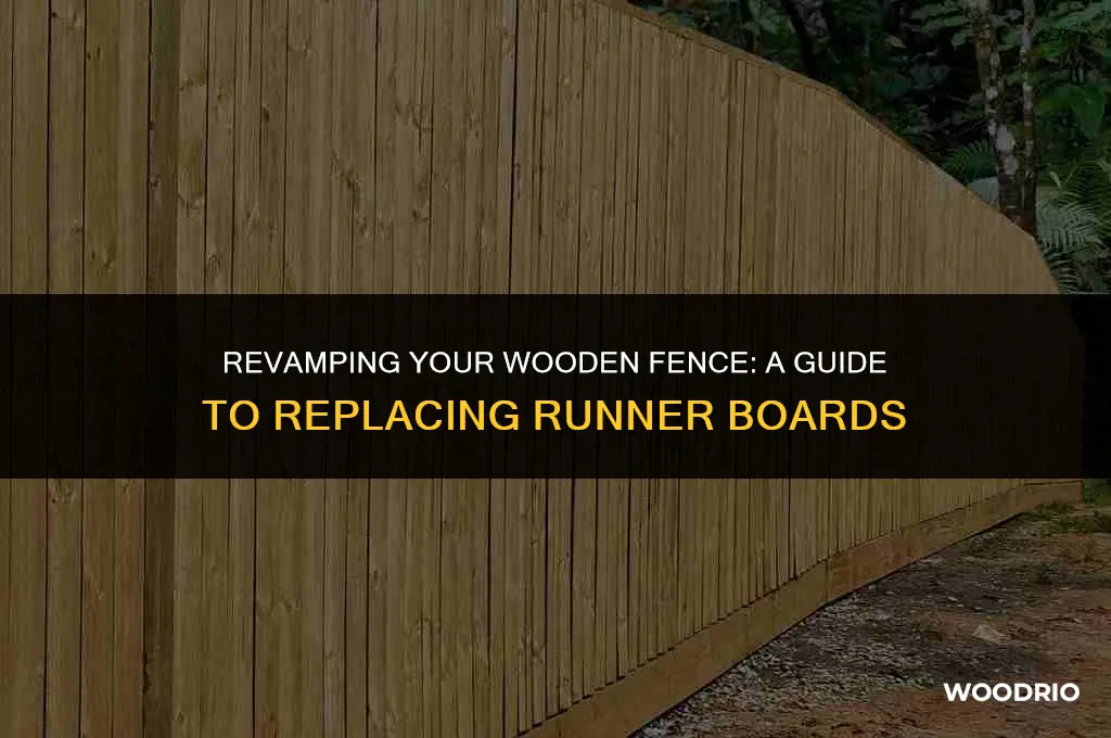 how to replace runner boards on a wooden fence