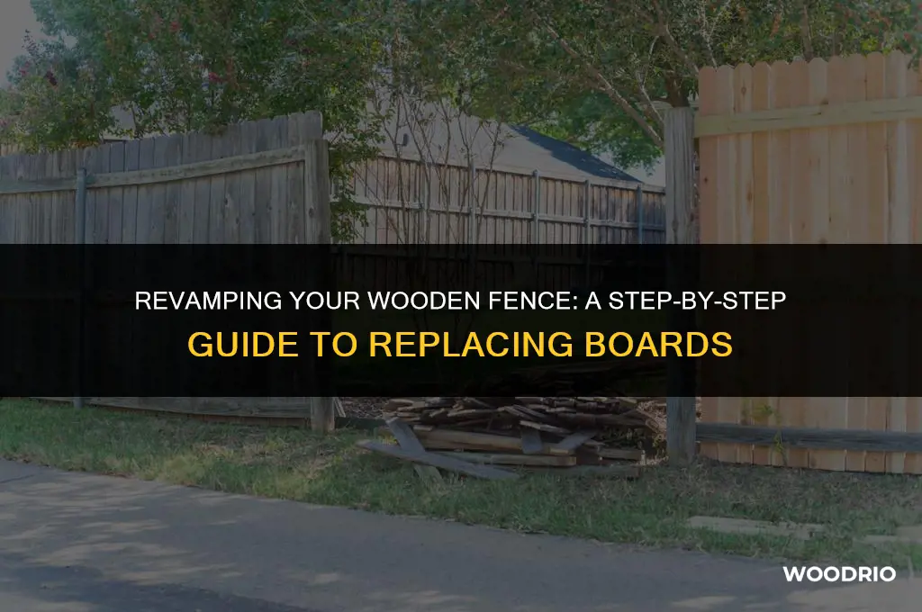 how to replace wood fence boards