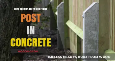 DIY Guide: Replacing Wood Fence Posts in Concrete - Step-by-Step