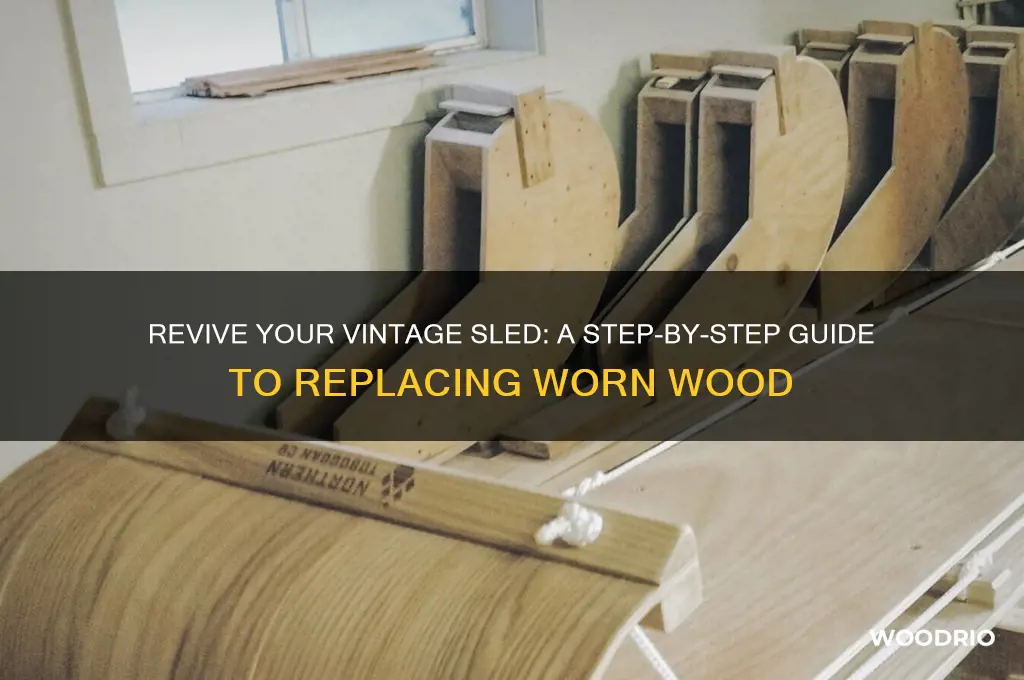 how to replace wood on old sled