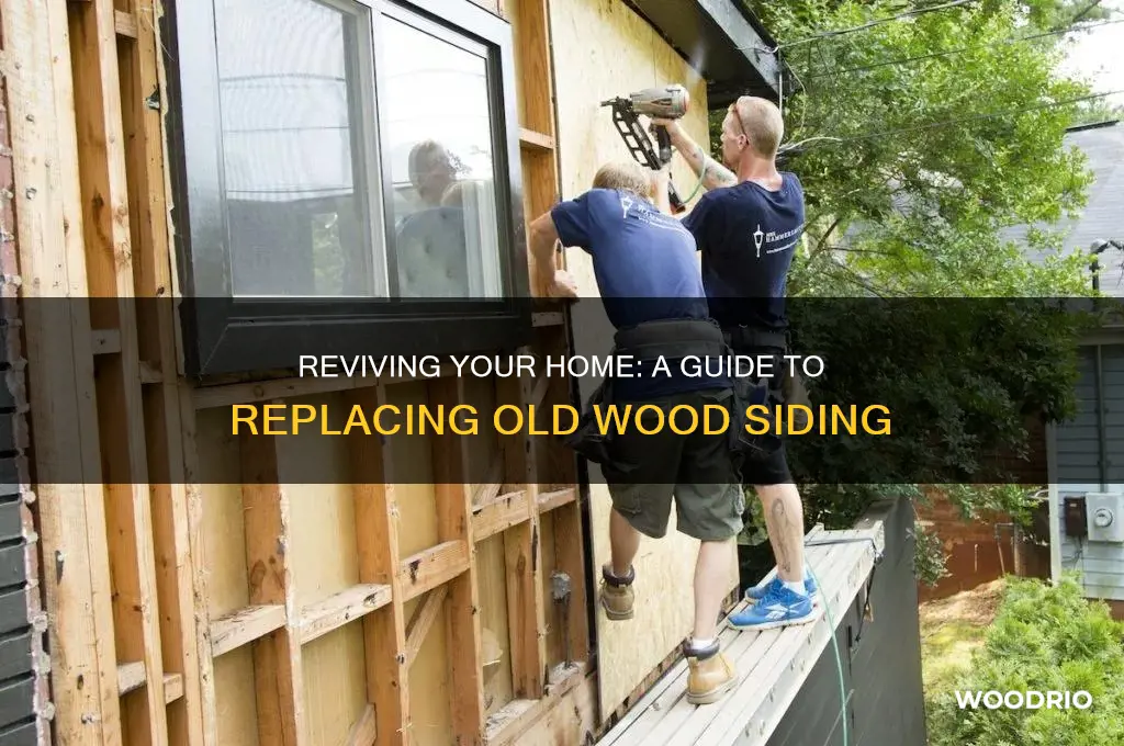 how to replace wood siding on old house